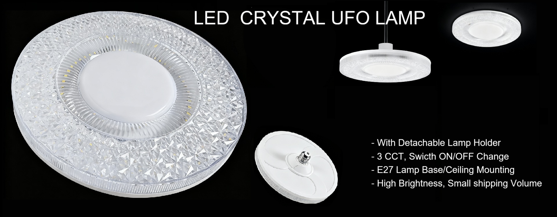 LED Crystal UFO Bulb